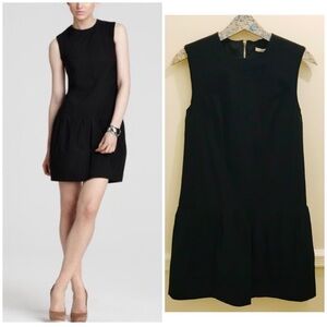 Diane Von Furstenberg Maeryn Poplin Dress 2 black little black dress
